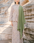Nelisa Modern Kurung Summeraya 2026 in Olive Green