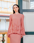 Tenang Modern Kurung Summeraya in Dusty Peach