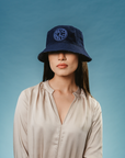 Leon Bucket Hat in Navy Blue