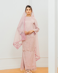 Wardina Bridal Modern Kurung in Rose Pink