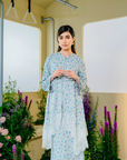 Maya Tunic Modern Kurung Summeraya 2025 in Light Grey