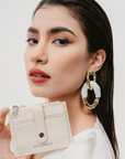 Teo Small Wallet in White