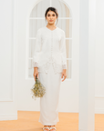 Kartika Bridal Modern Kurung in Off-White