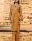 Reenaya Long Kurung Summeraya 2026 in Golden Brown