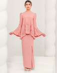 Tenang Modern Kurung Summeraya in Dusty Peach