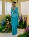 Whulan Long Kebaya Summeraya 2025 in Teal