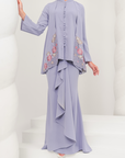 Nyaman Modern Kurung Summeraya in Smokey Purple