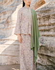 Nelisa Modern Kurung Summeraya 2026 in Olive Green