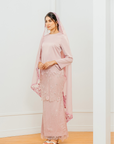 Wardina Bridal Modern Kurung in Rose Pink