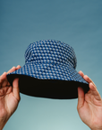 Leon Bucket Hat in Navy Blue