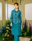 Whulan Long Kebaya Summeraya 2025 in Teal