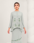 Santun Modern Kurung Summeraya in Mint Green