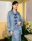 Damia Modern Kurung Summeraya 2025 in Light Blue