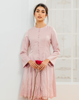 Elena Bridal Modern Kurung in Rose Pink