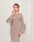 Indah Modern Kurung Summeraya in Light Walnut