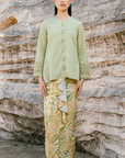 Safiya Modern Kurung Summeraya 2026 in Sage Green