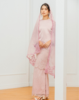 Wardina Bridal Modern Kurung in Rose Pink