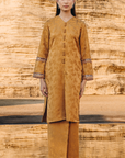 Reenaya Long Kurung Summeraya 2026 in Golden Brown