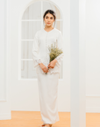 Kartika Bridal Modern Kurung in Off-White