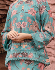 Sofina Modern Kurung Summeraya 2026 in Turqoise