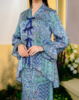 Damia Modern Kurung Summeraya 2025 in Light Blue