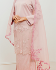 Wardina Bridal Modern Kurung in Rose Pink