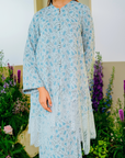 Maya Tunic Modern Kurung Summeraya 2025 in Light Grey