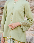Safiya Modern Kurung Summeraya 2026 in Sage Green