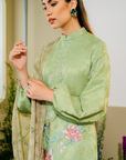 Asmara Long Modern Kurung Summeraya 2025 in Sage Green