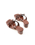 Lyra Block Heels in Rich Brown