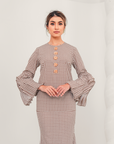 Indah Modern Kurung Summeraya in Light Walnut