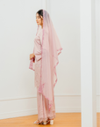 Wardina Bridal Modern Kurung in Rose Pink