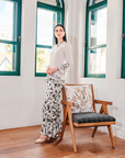 Permai Modern Kurung Summeraya in Pearl White