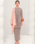 Sepakat Modern Kurung Summeraya in Peach Black