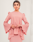 Tenang Modern Kurung Summeraya in Dusty Peach