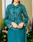 Whulan Long Kebaya Summeraya 2025 in Teal