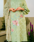 Asmara Long Modern Kurung Summeraya 2025 in Sage Green