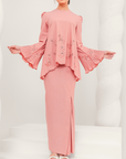 Tenang Modern Kurung Summeraya in Dusty Peach