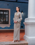 Indah Modern Kurung Summeraya in Sage Green