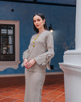 Indah Modern Kurung Summeraya in Sage Green