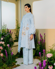 Asmara Long Modern Kurung Summeraya 2025 in Sky Blue