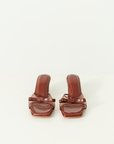 Clara Block Heels in Rich Brown