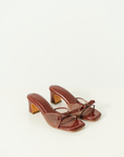 Clara Block Heels in Rich Brown