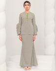 Indah Modern Kurung Summeraya in Sage Green