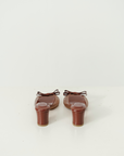 Clara Block Heels in Rich Brown