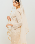 Melati Selendang Organdy in Champagne