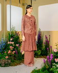 Whulan Long Kebaya Summeraya 2025 in Dark Teracotta
