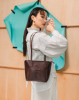 Kendra Mini Tote Bag in Belgium Chocolate