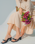 Clara Block Heels in Black
