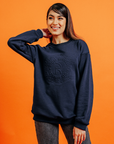 Cleo Sweatshirt in Navy Blue